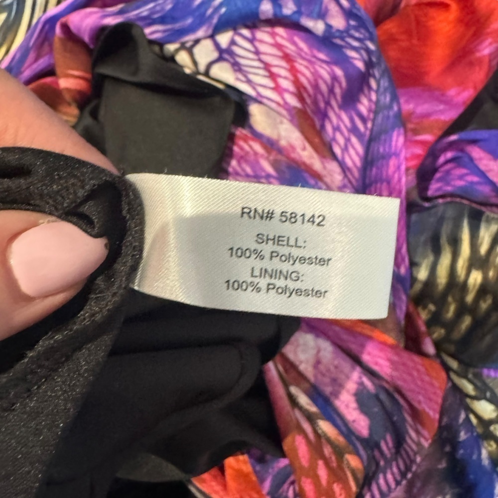 Boston Proper - Multicolor Slide Slit Maxi Dress Sz 6 - Picture 9 of 9